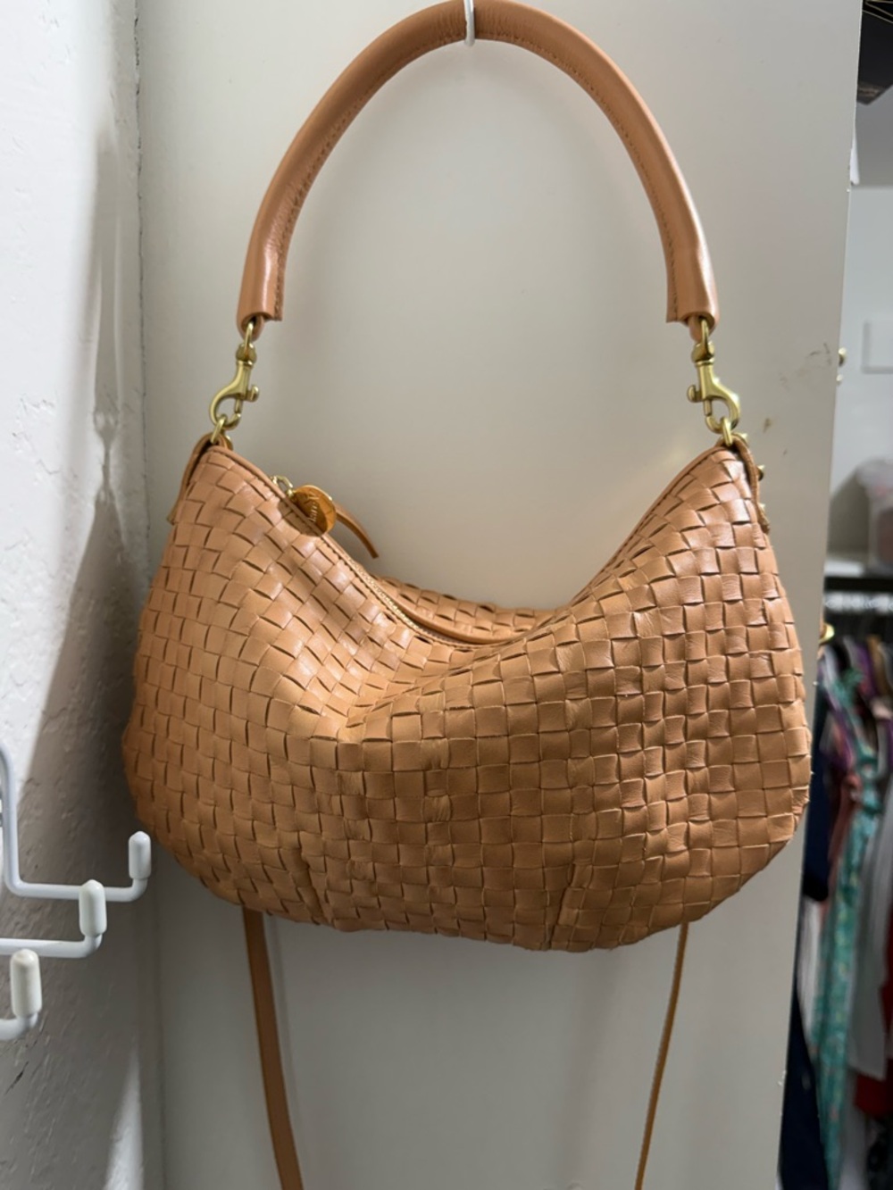 Clare V Petit Moyen Camel Leather Bag - Picture 8 of 10